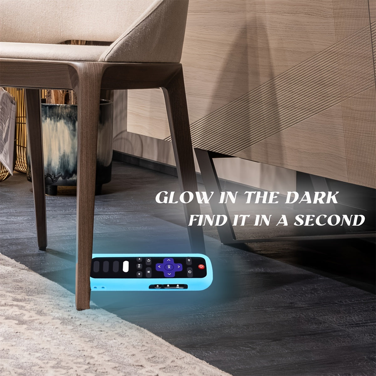 Fundas de silicona con luz en la oscuridad para control remoto con cordón duraderas, suaves y fáciles de instalar