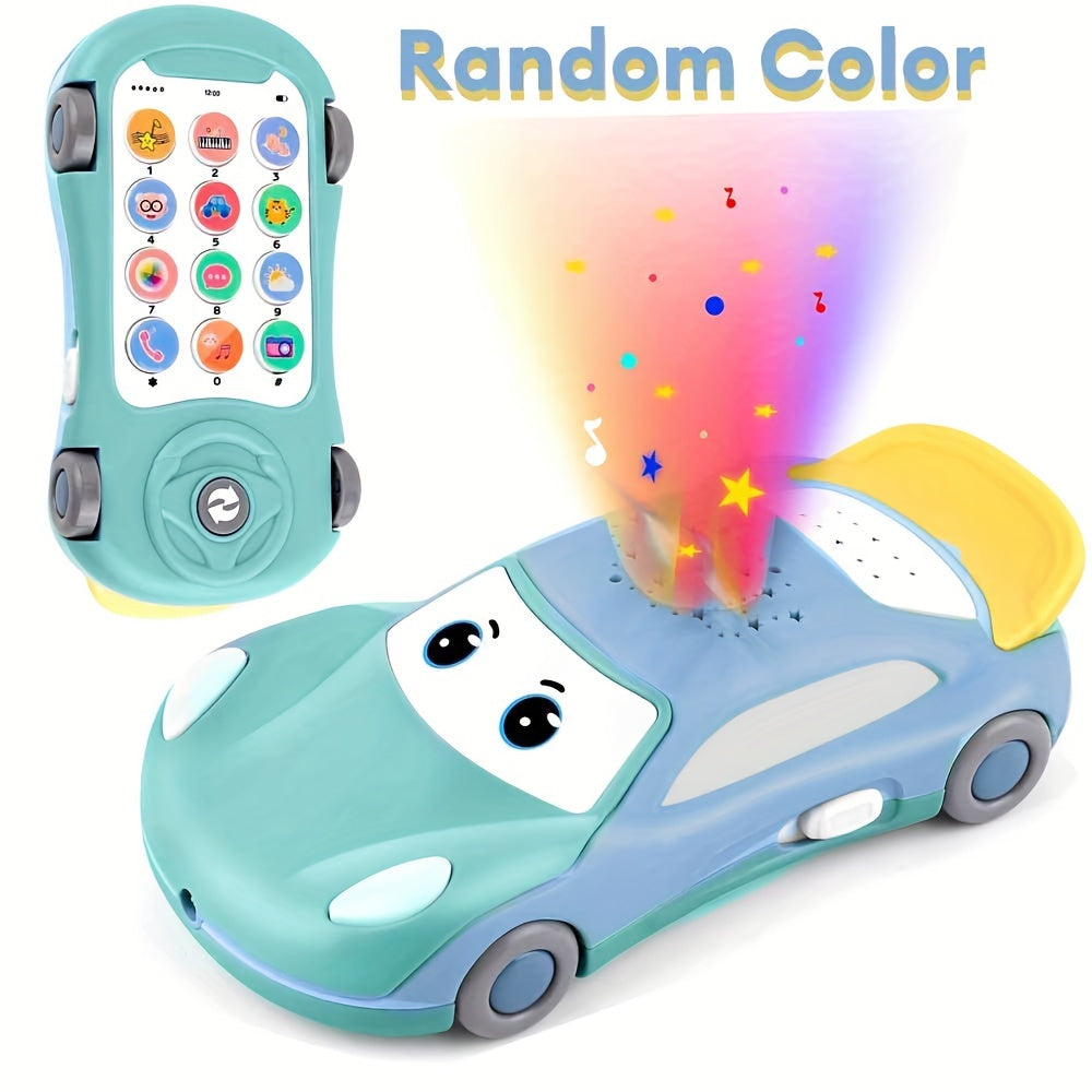 Baby Toy Phone with Music Lights Projector Educational Activities for Infants