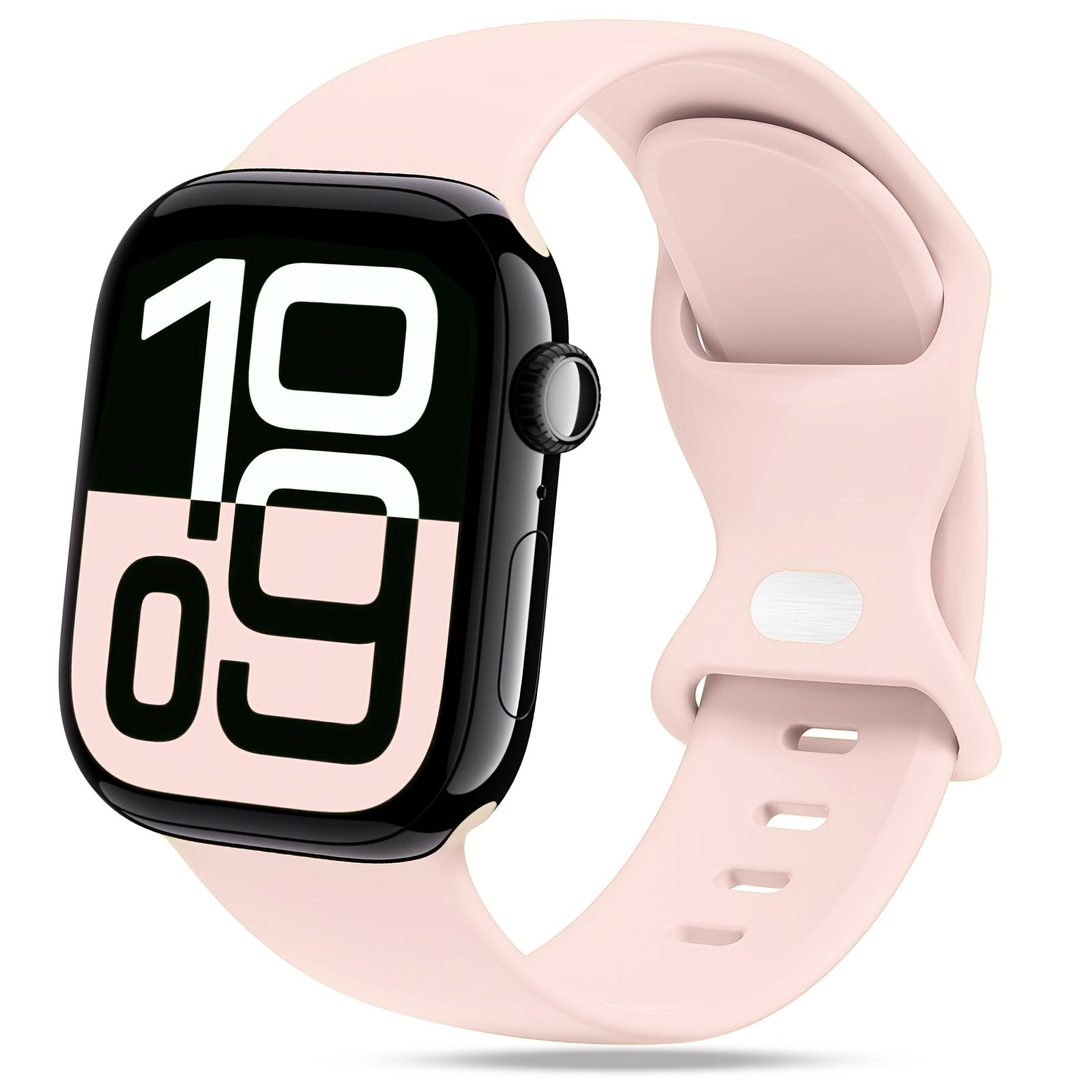 Correa de silicona resistente al agua para reloj deportivo compatible con Apple Watch Series 1-10 SE Ultra Ultra 2, correa ajustable para hombres y mujeres