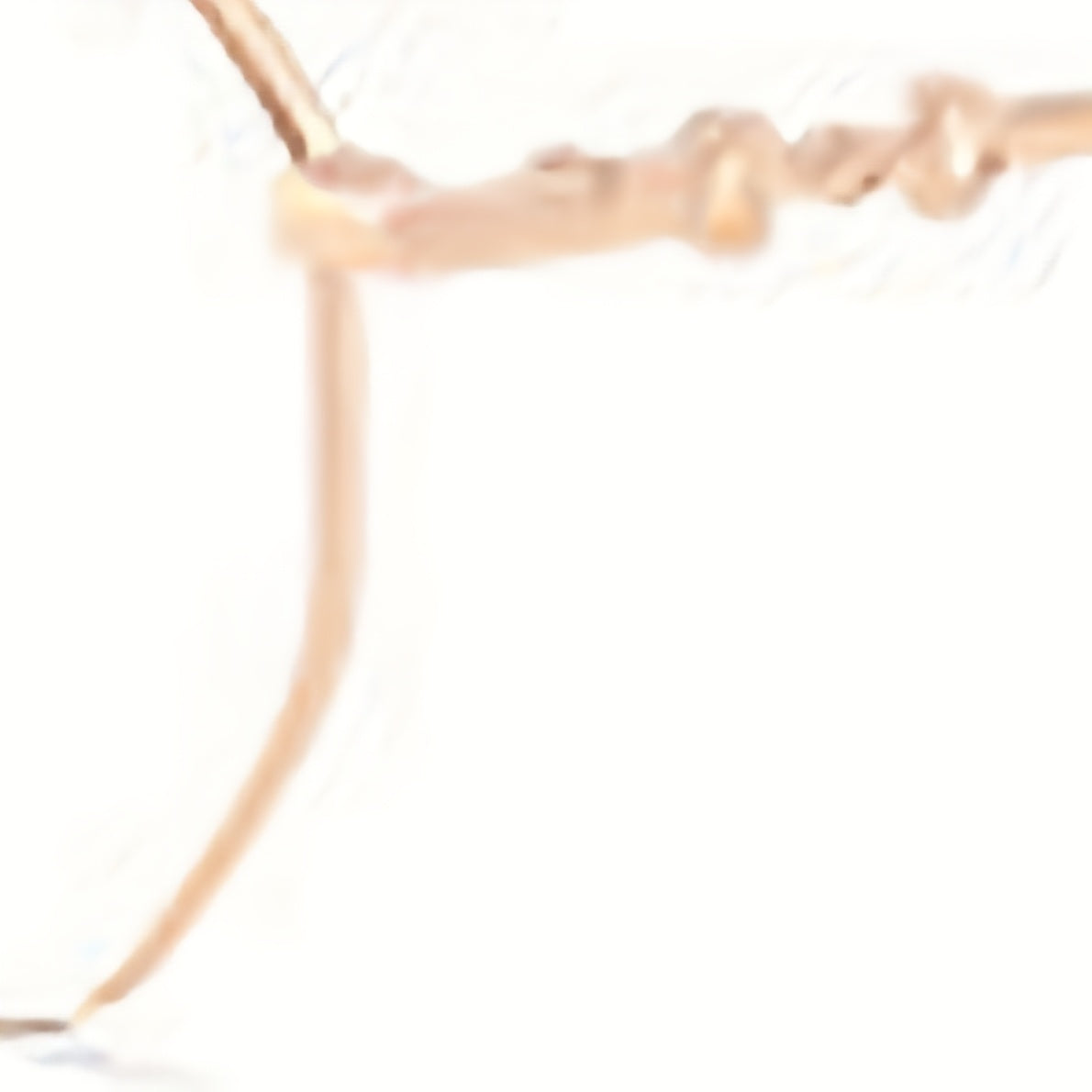 Oversized Gold-Tone Y2K Polygonal Frame Glasses with Polycarbonate Lenses and Metal Hinges