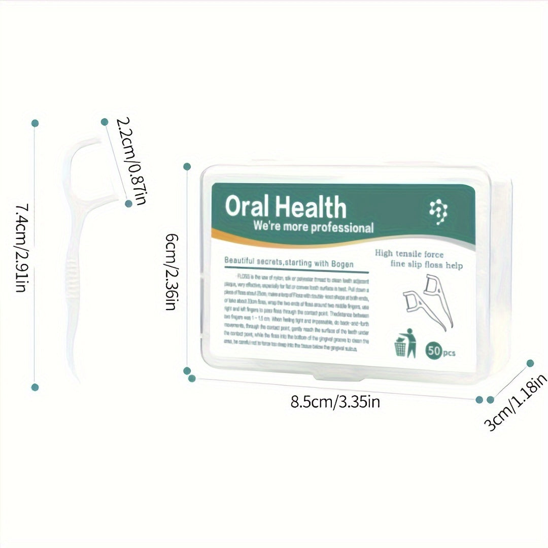 Disposable Dental Floss Stick Ultra-Fine Oral Care Portable Boxed