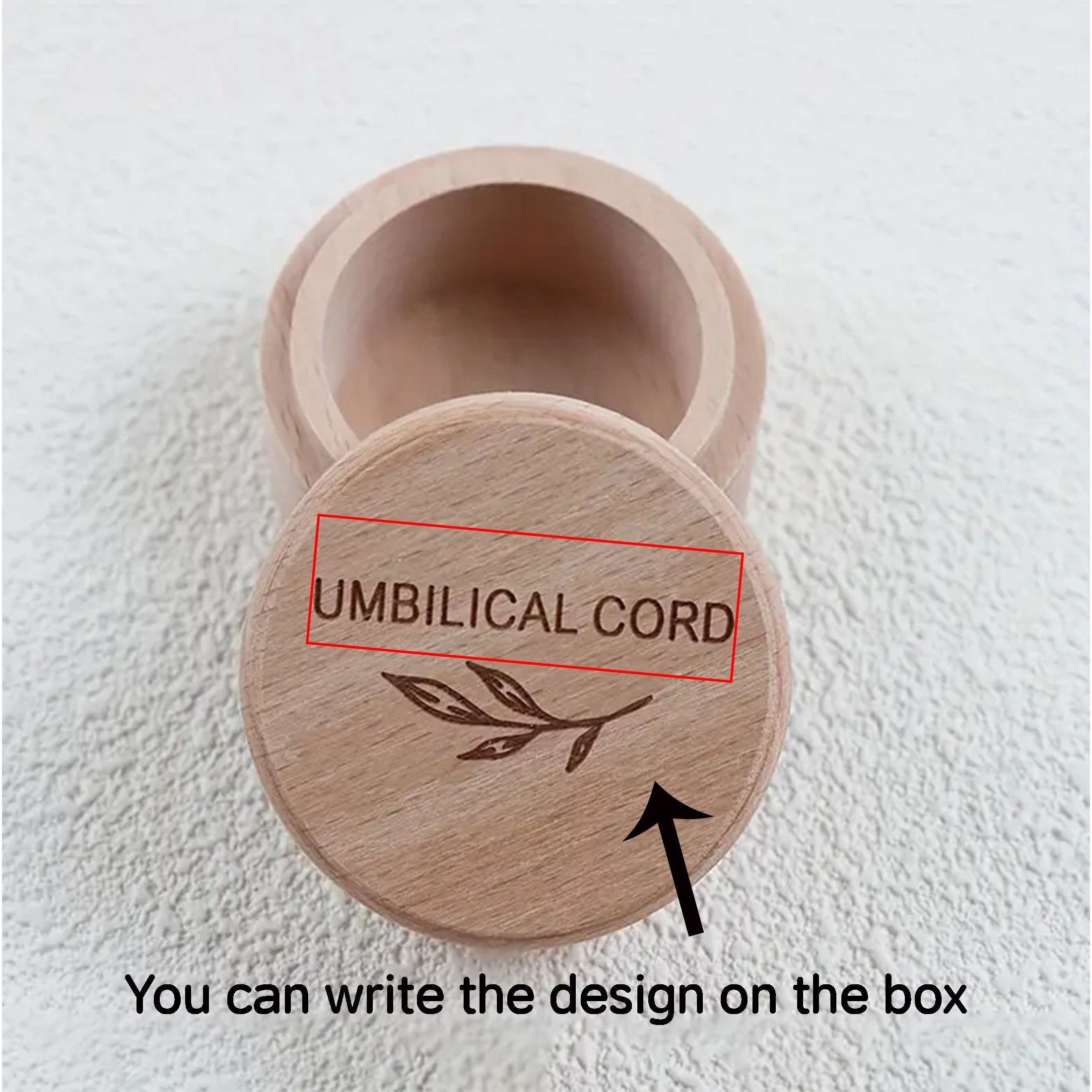 Set de caja de recuerdos de madera personalizada para el primer corte de cabello, hada de los dientes y almacenamiento de recuerdos del cordón umbilical