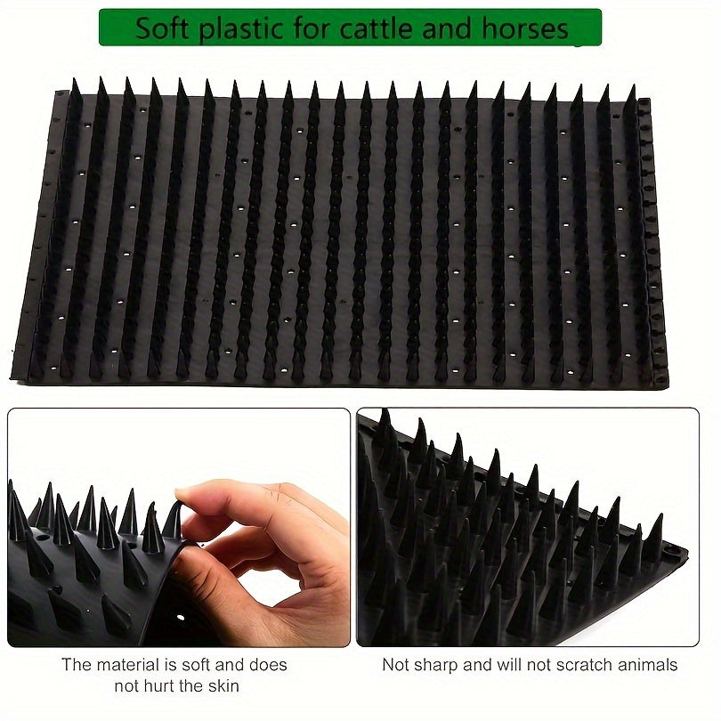 Durable PVC Horse Scratch Mat 42x33cm Livestock Animal Grooming Tool