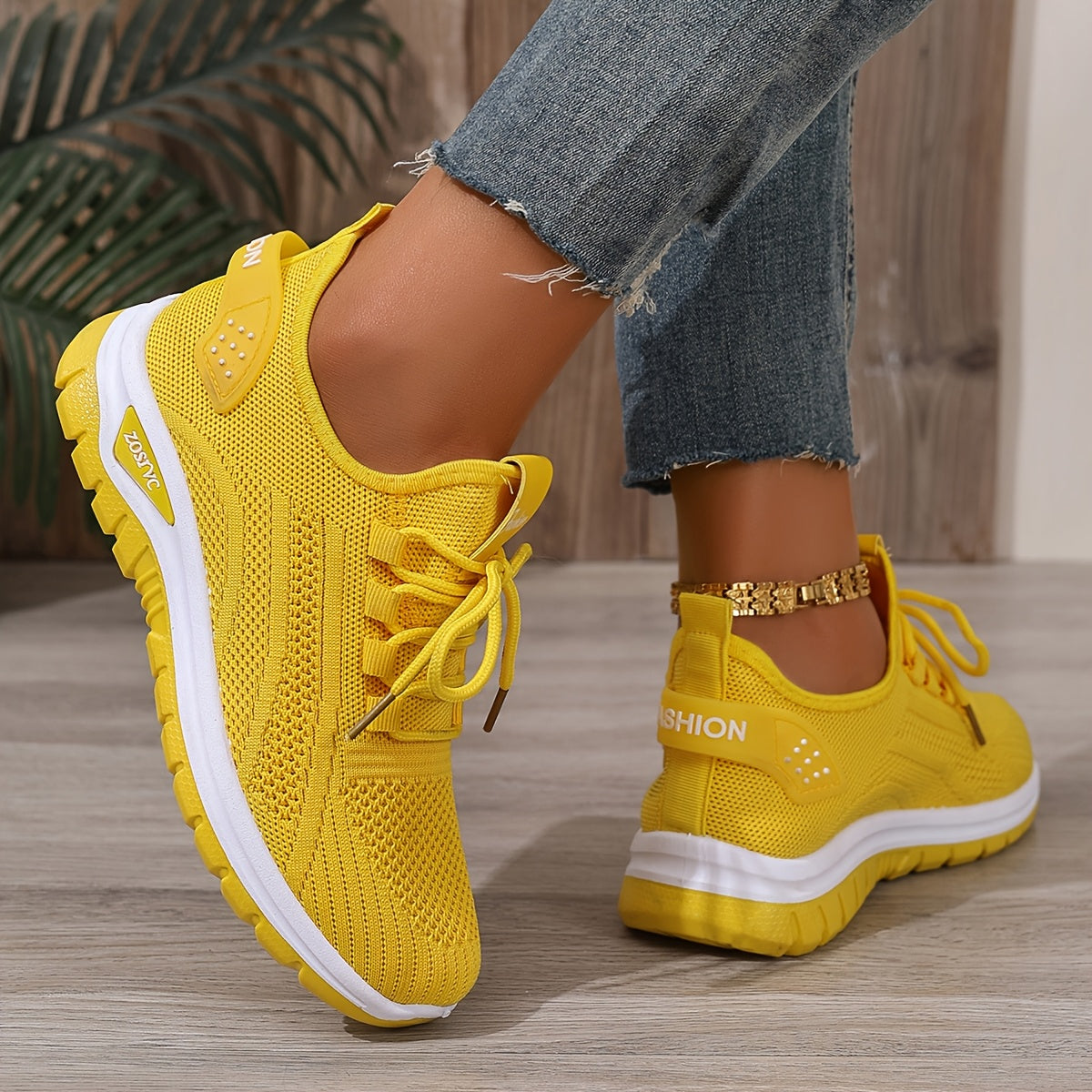 Women's Mesh Casual Slip-On Sneakers White Black Summer Beach Walking