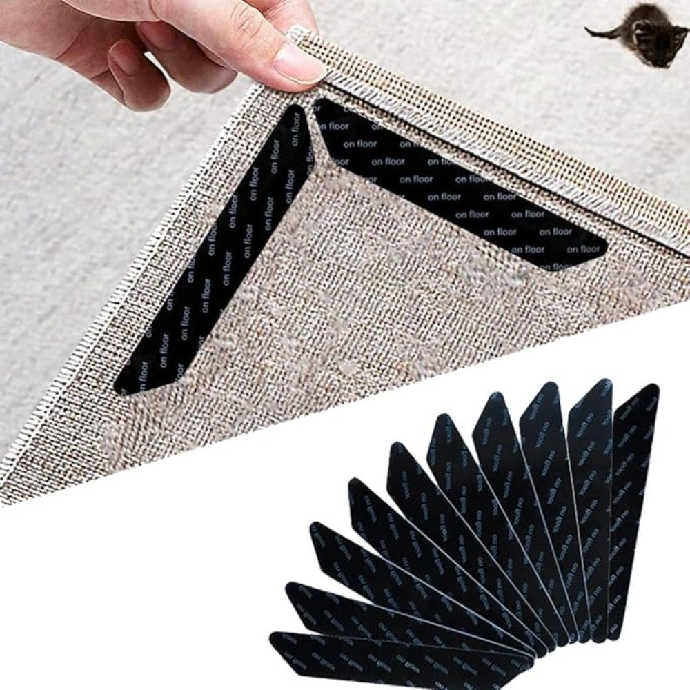 Reusable PET Non-Slip Carpet Adhesive Strips for Rugs and Floors