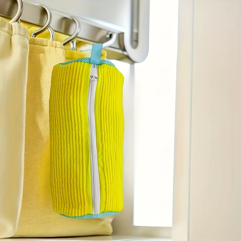 Yellow Washing Machine Shoe Bag Polyester Protective Laundry Bag for Sneakers