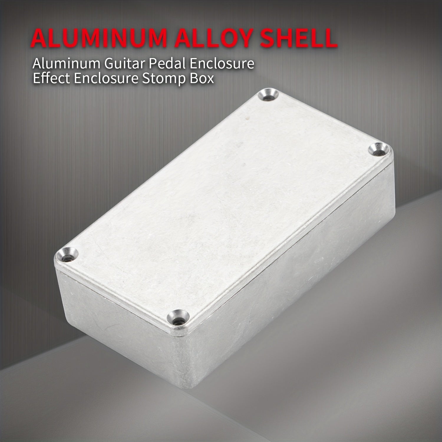 Caja de efectos para pedal de guitarra de aluminio sin terminar tamaño 1590B gris