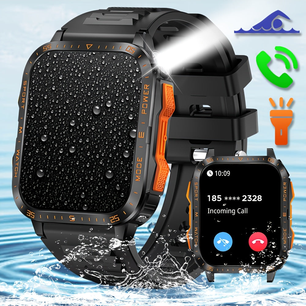 Мужские умные часы с IPS-дисплеем, водонепроницаемые, более 100 спортивных режимов, длительный срок работы батареи