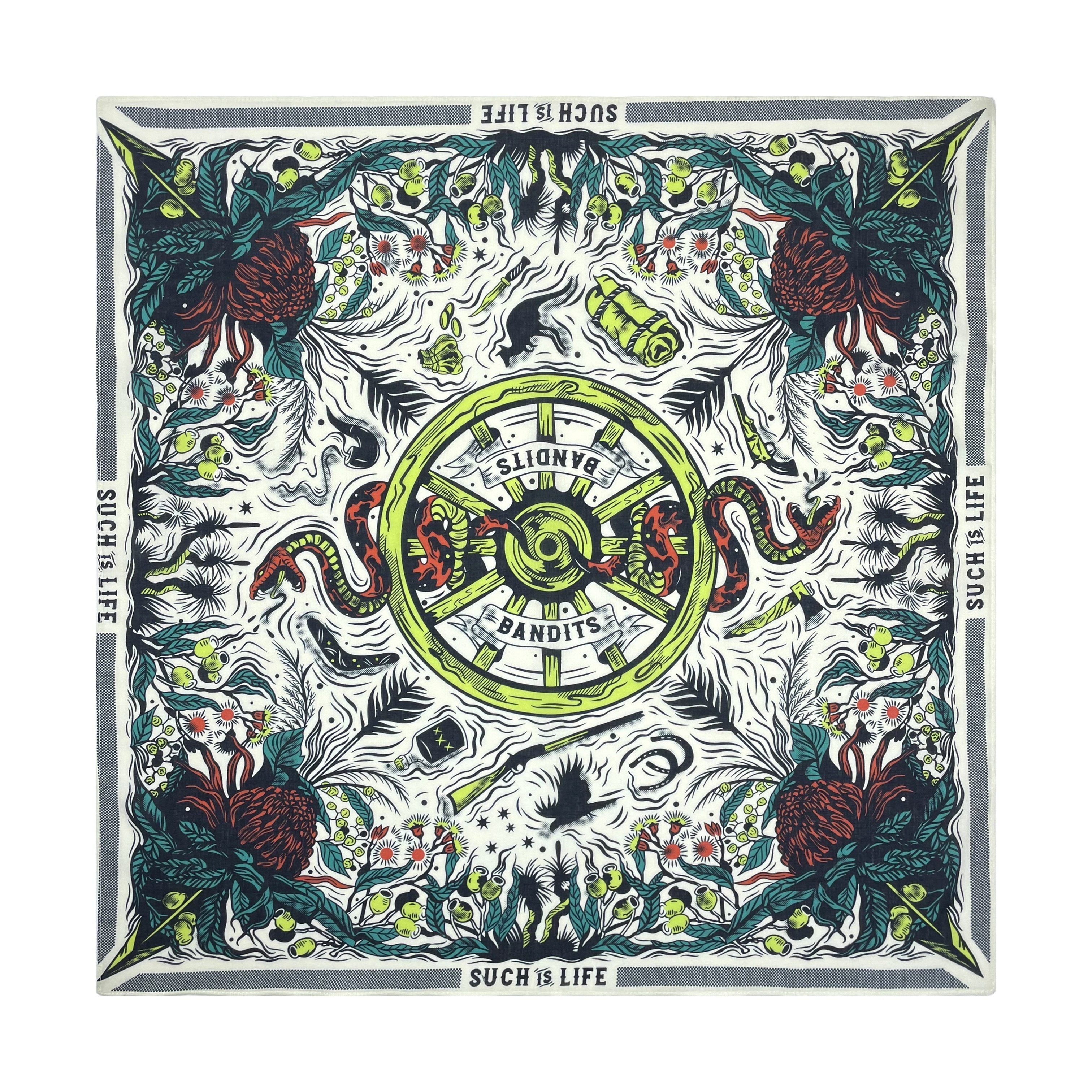 Cotton Blend Hip Hop Bandana Square Scarf Headband for Men Women 55.88x55.88 cm