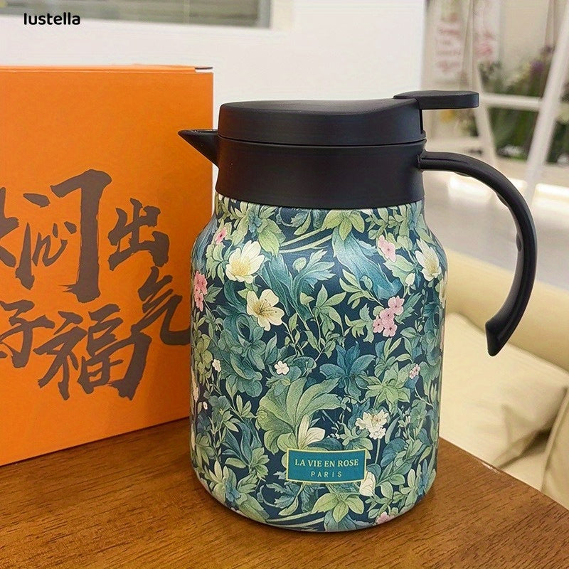 Flower Themed Stainless Steel Tea Infuser with High Capacity for White Tea