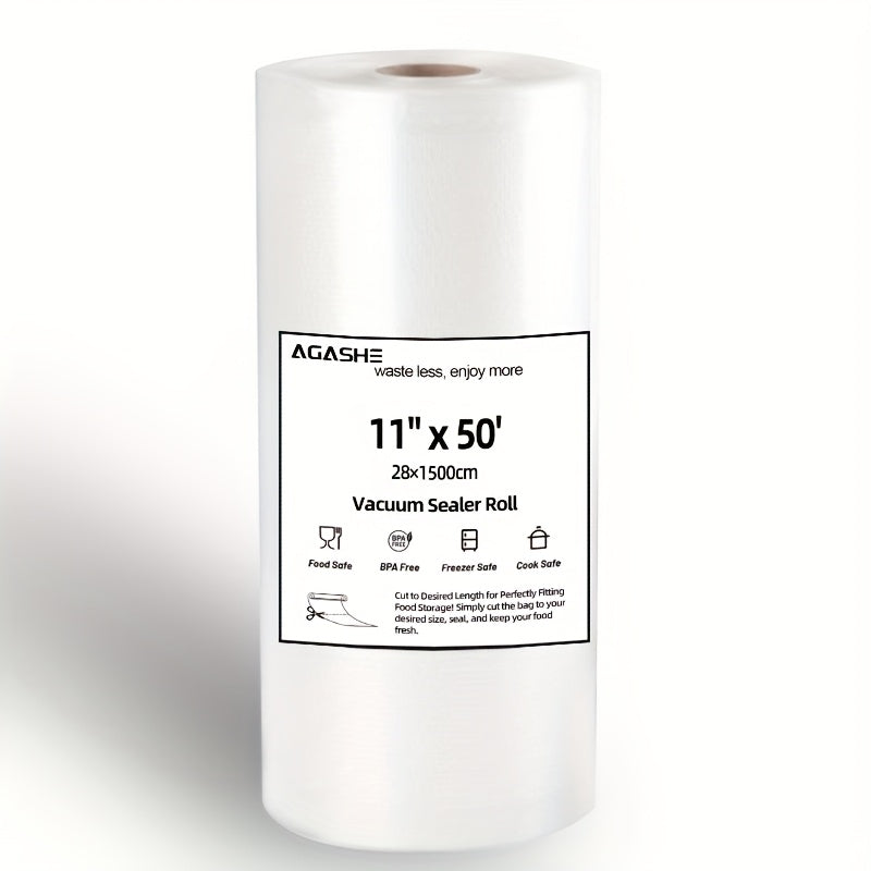 15m Vacuum Sealer Bag Roll Odor-Resistant Food Storage 12in x 50yd Easy-to-Cut