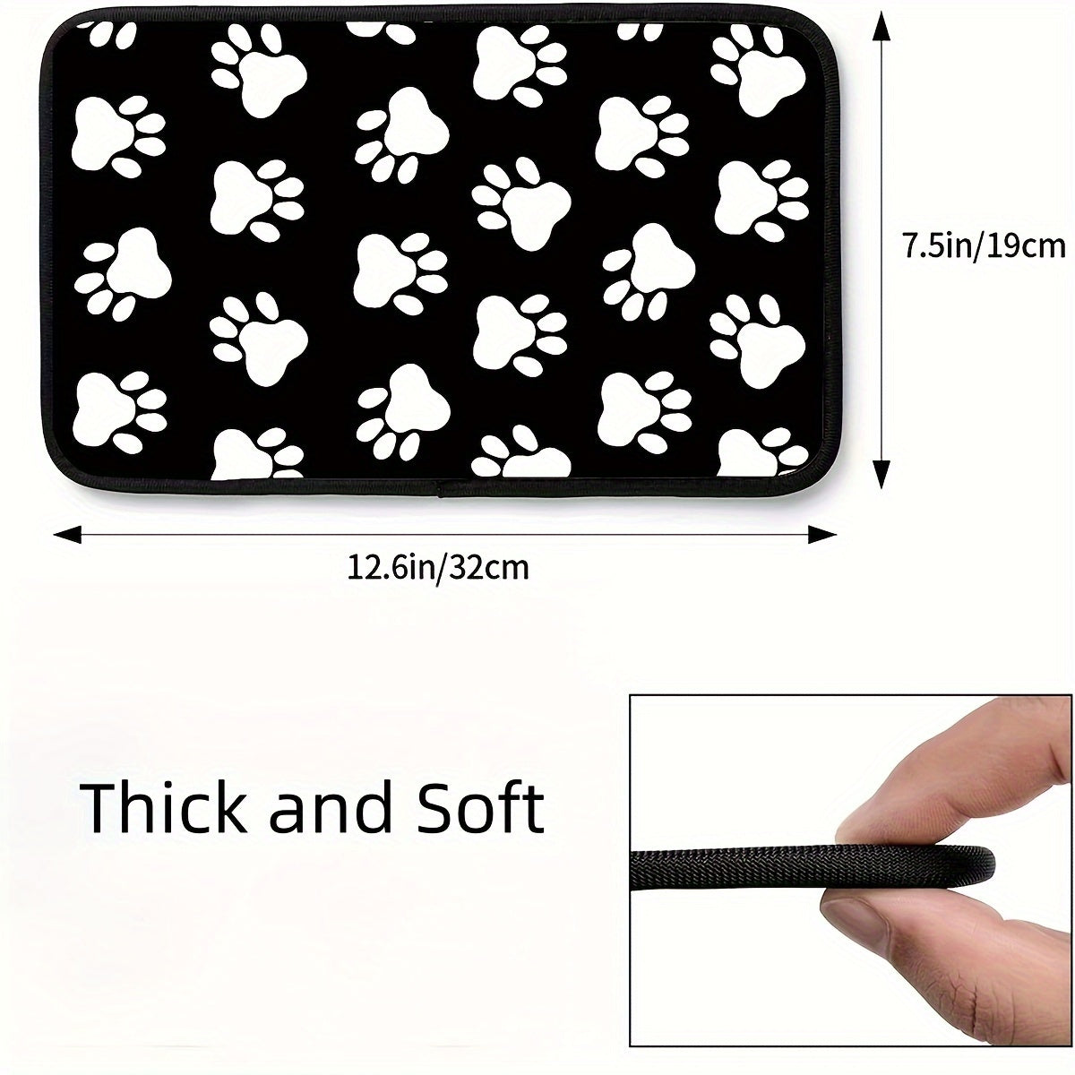 Cubierta de reposabrazos para coche con huella de perro colorida, ajuste universal, protector de caja para asiento