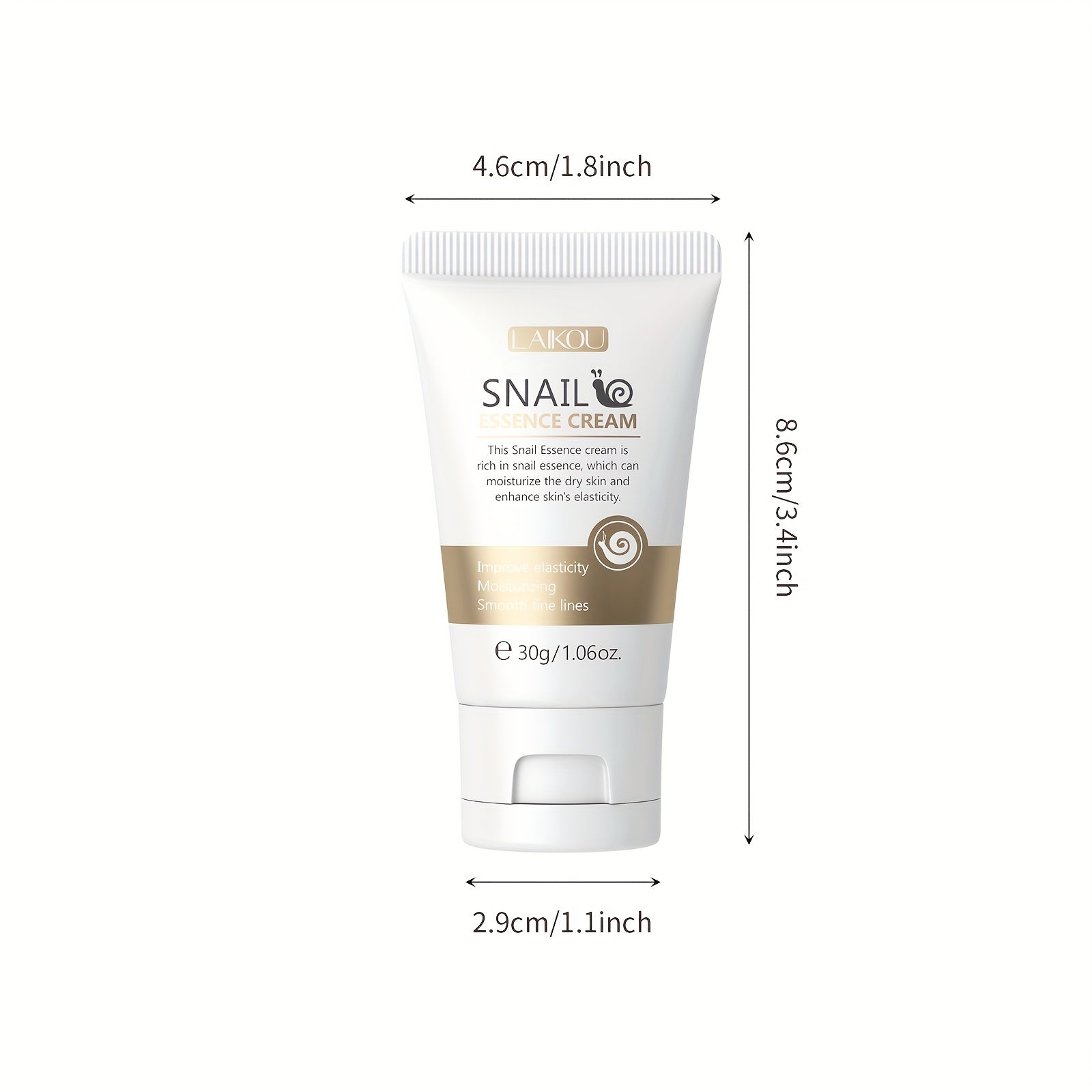 Snail Essence Cream Set 30g x 2 Hyaluronic Acid Moisturizer for All Skin Types