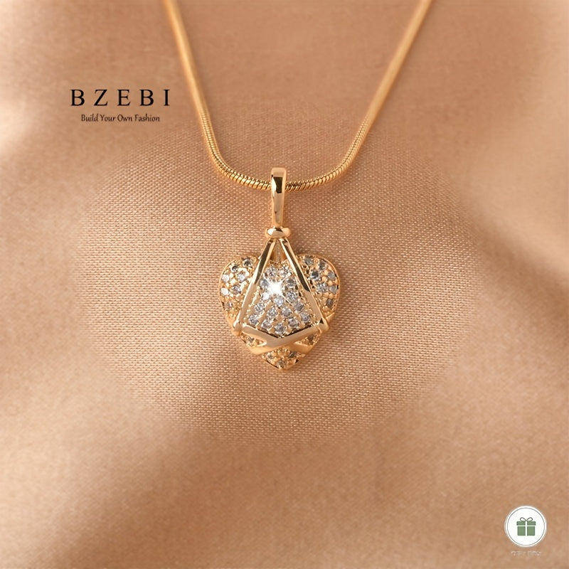 Vintage Chic Oltin Pendant Marjon, Onalar kuni, Sevgi kuni yoki Do'stlik sovgasi sifatida mukammal, Sovg'a qutisi bilan birga