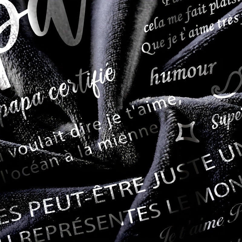 Double-Sided Flannel Cooling Blanket Small Throw Gift for Dad