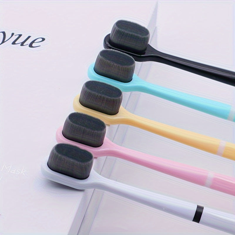 Yumshoq cho'tkali bambuk tish cho'tkalari, nozik gumlar uchun yumshoq og'iz parvarishi uchun alohida qadoqlangan.