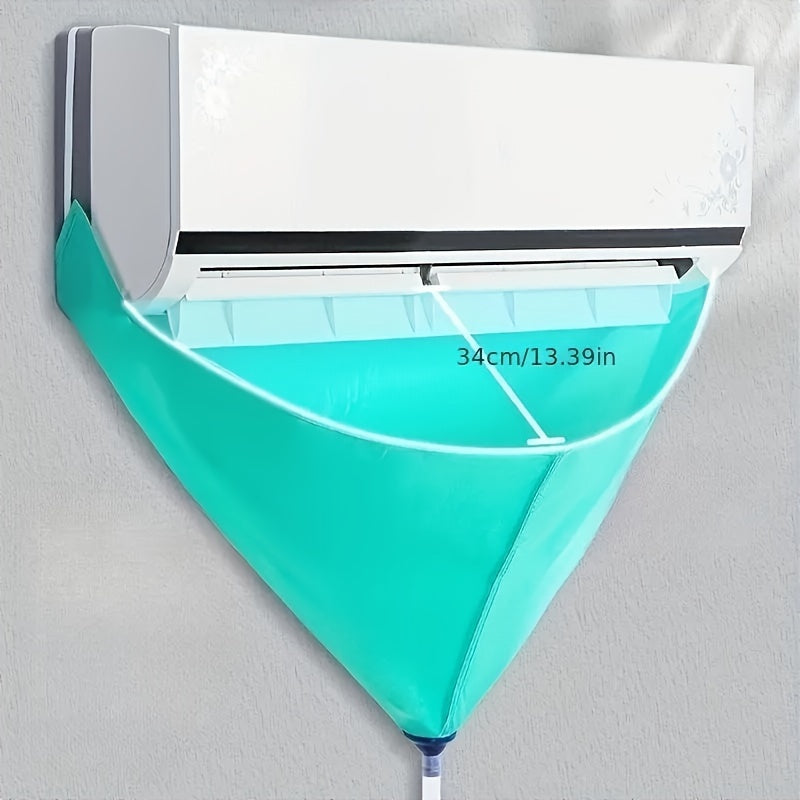 Indoor and Outdoor Air Conditioner Cleaning Kit with Waterproof Cover and Drainage Bag