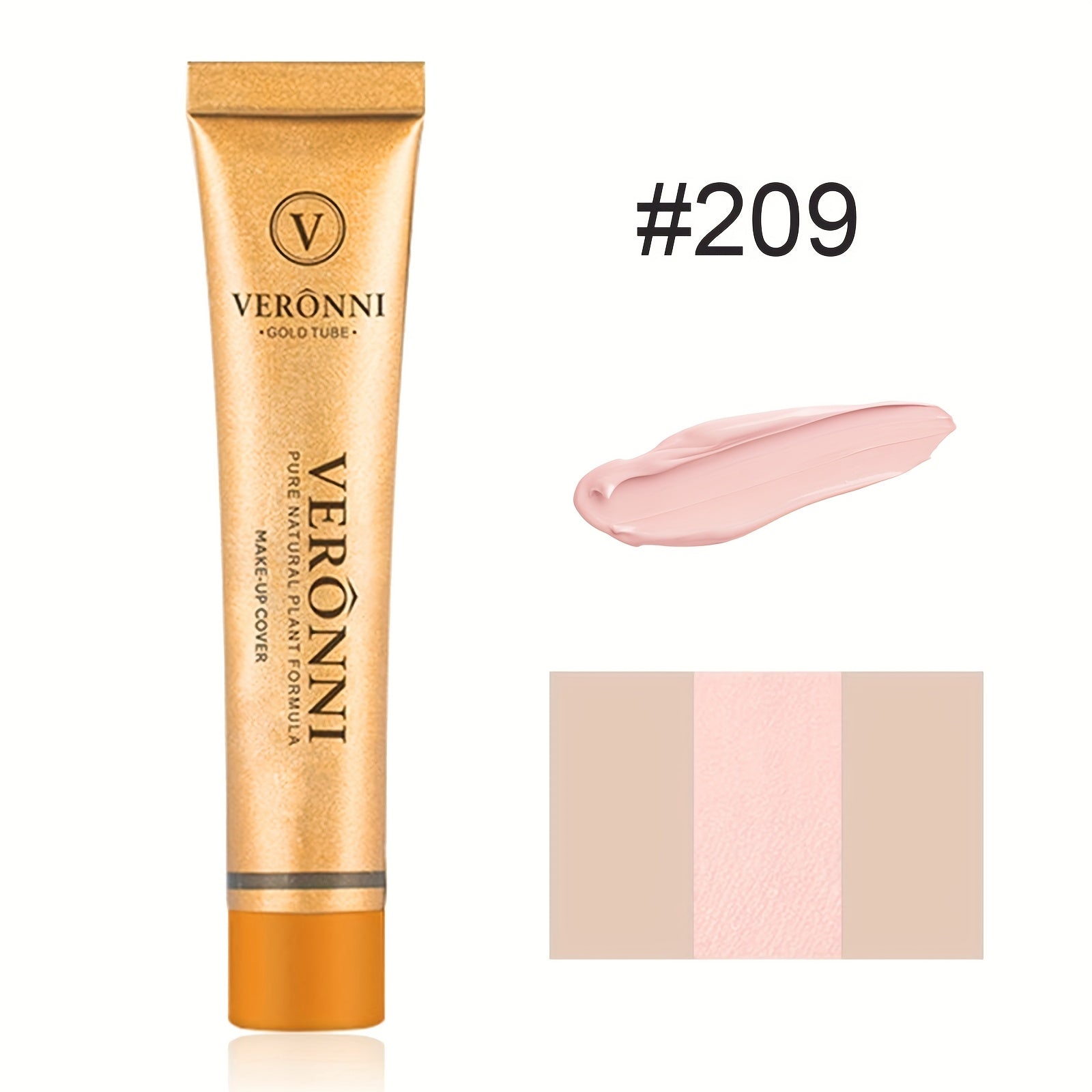 Crema correctora y aclaradora para mujer 14 colores a prueba de agua cobertura total