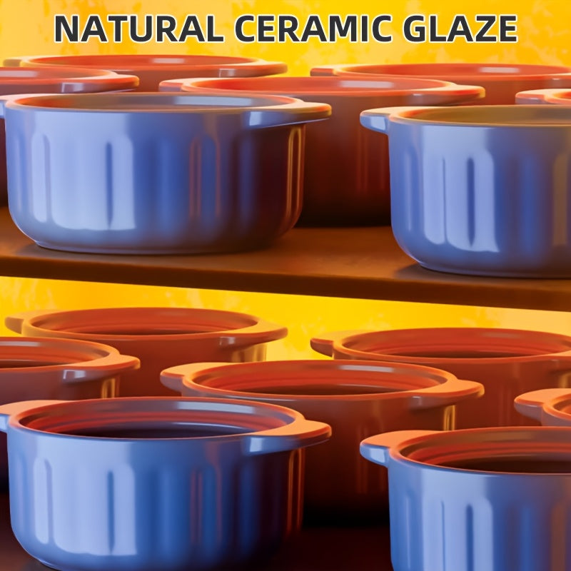 Keramika Sho'rva Qozoni: Issiqlikka chidamli, yopishqoq bo'lmagan, sho'rva va uzum uchun xavfsiz. Uy oshxonasida foydalanish uchun ideal, induksion pechlar uchun mos emas.