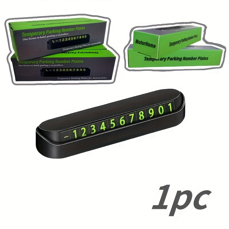 Plastic Temporary Parking Card with Phone Number and Car Plate for Automated Parking