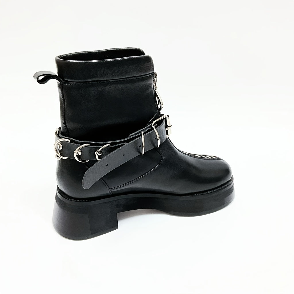 Women's Gothic Style PU Shoe Decorative Belt Removable Adjustable Charm