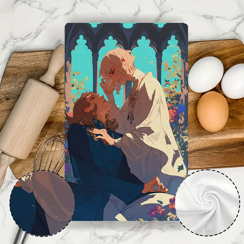 2pcs Ultra-Soft Absorbent Kitchen Towels for Dish and Hand Use