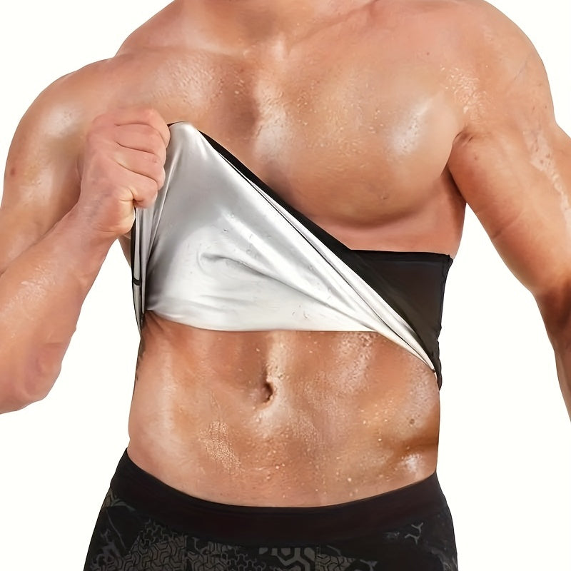 Men's Sauna Waist Trainer Belt High Stretch Sports Support for Fitness