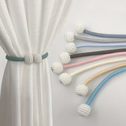 Magnetic Curtain Tiebacks Clips Rope Holdbacks for Draperies and Curtains