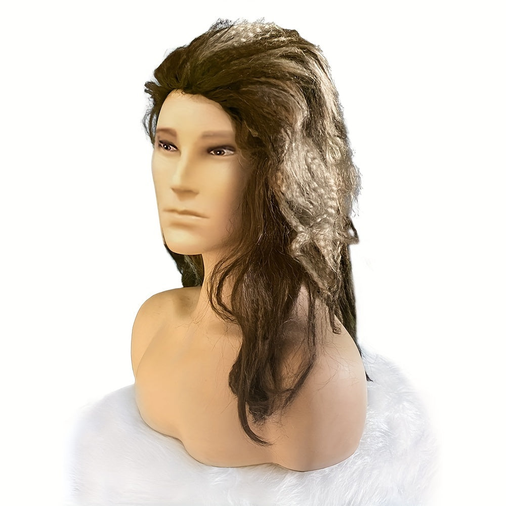 Synthetic Wig for Costume Parties and Cosplay Retro 70s 80s Style Unisex