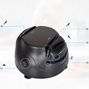 Afilador eléctrico 3 en 1 con cable retráctil para cuchillos de cocina y deportivos