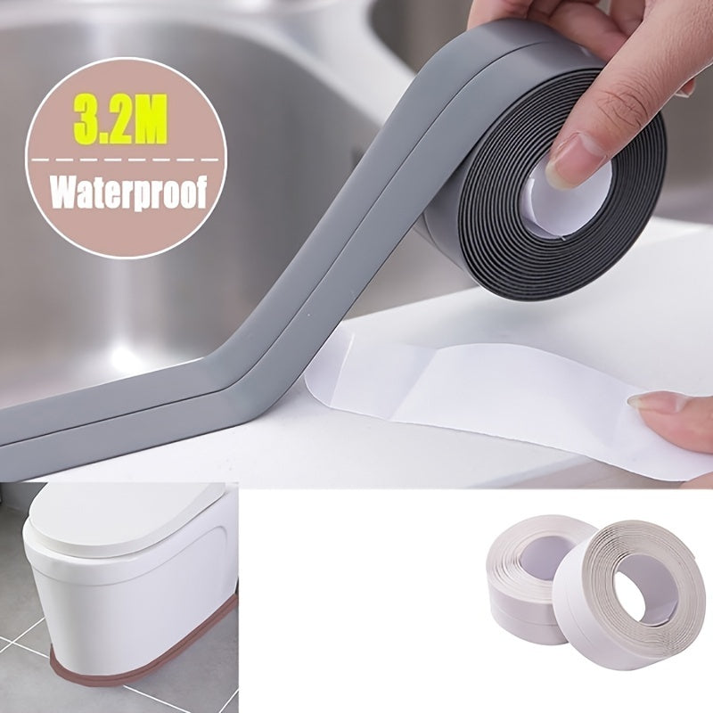 Self-Adhesive Caulk Tape for Bathroom and Kitchen Sealing, Waterproof, Flexible