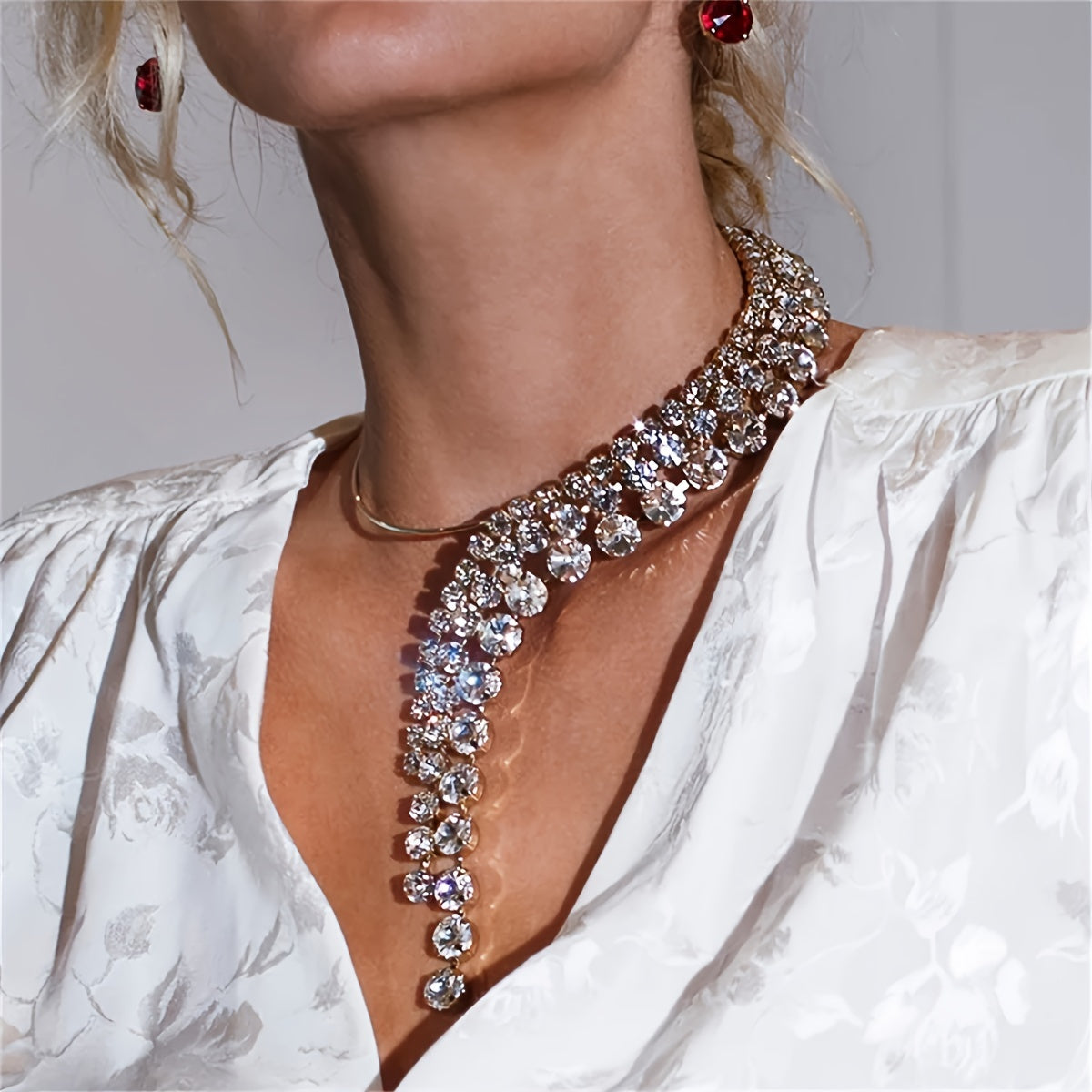 Chic Ko'p Qavatli Marjon, Tasmalar va Rhinestone'lar bilan - Bayramlar, Festival va Sevgi Kuni uchun Ideal - Boho Vibes