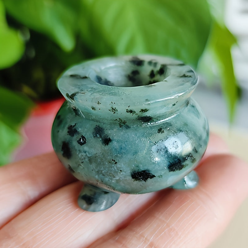 Натуральный подставка для благовоний из кварцевого кристалла с энергетическими камнями для домашнего декора