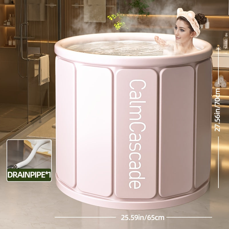 Portable Foldable Bathtub with Insulation for Home and Pool Use