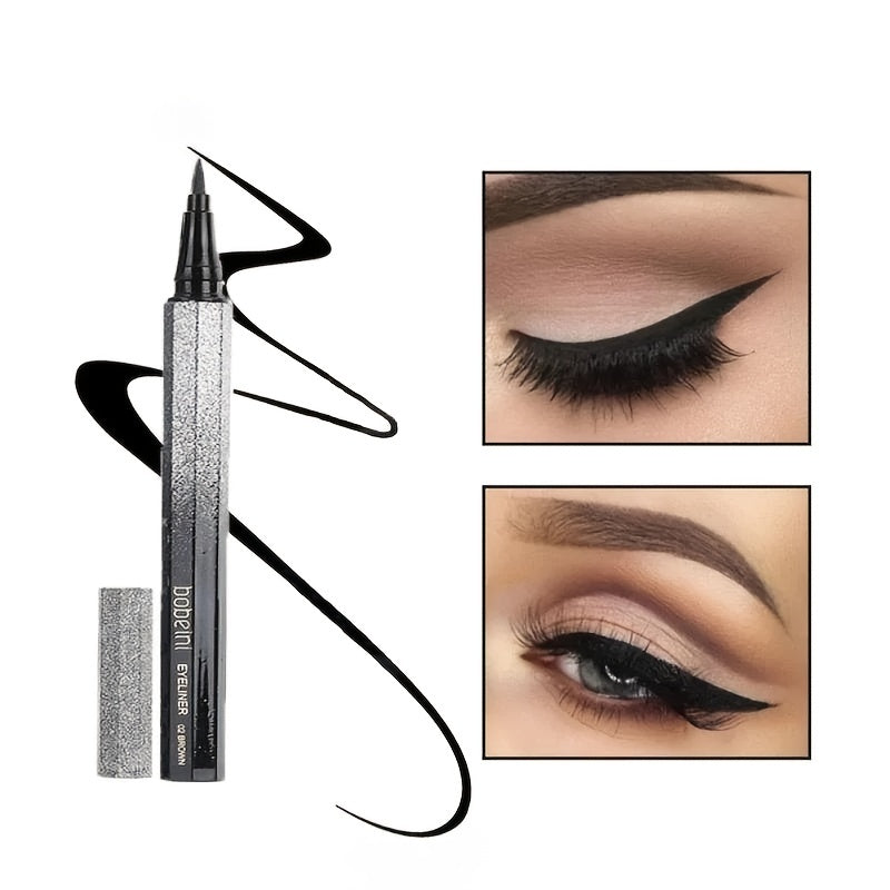 Women Long-Lasting Waterproof Black Eyeliner Pen with Sponge Tip