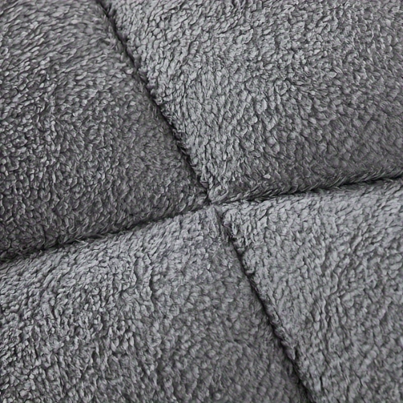 Kuz Qish Chekerli Komforter, Sut Fleece bilan tikilgan Duvet, yotoqxona va yotoqxonalar uchun
