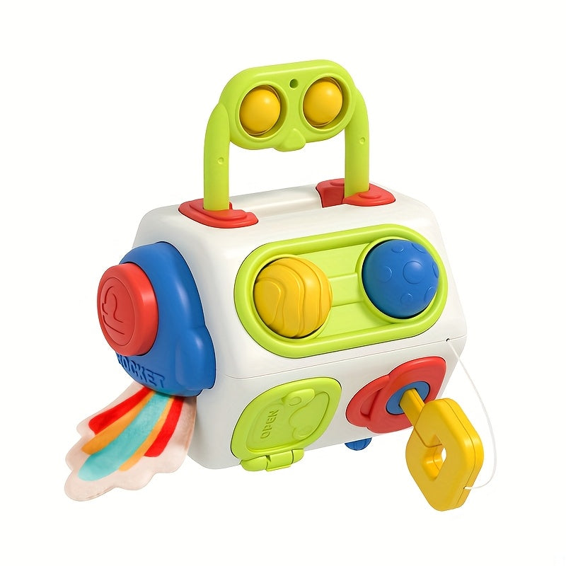 Educational Travel Toy Cube for Kids Shape and Color Recognition Fine Motor Skills Development