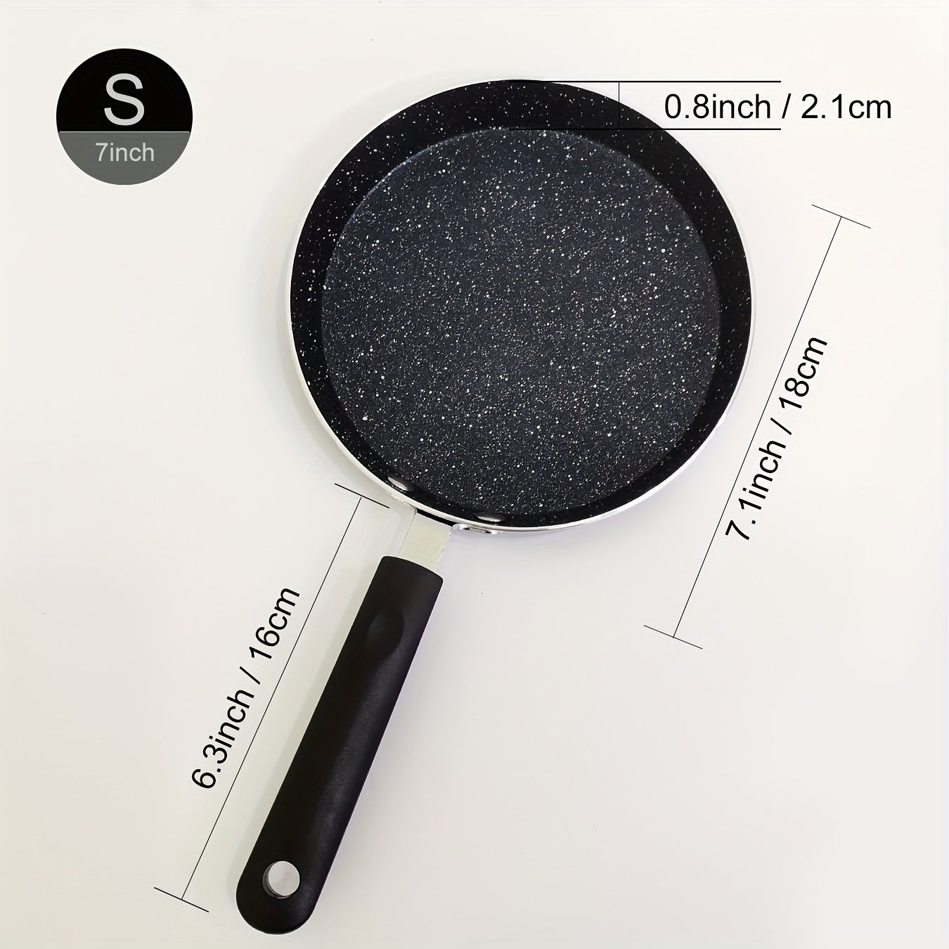 Tuxum va pancake uchun tekis pastki bilan yopishqoq emas oshxona qozoni