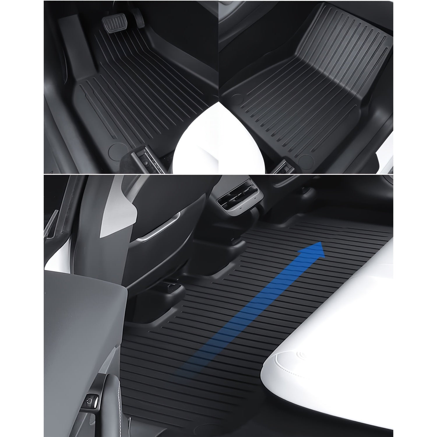 Universal TPE Floor Mats for Tesla Model 3 All Weather Durable Cover
