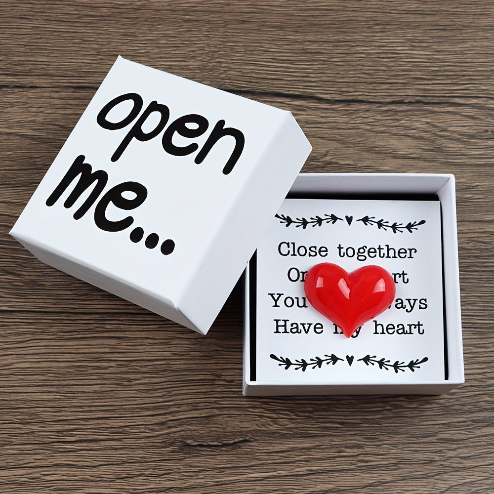 Uzun masofa juftliklari uchun yurak shaklidagi rezin memento, sevgiliga yoki qizga sovgʻa