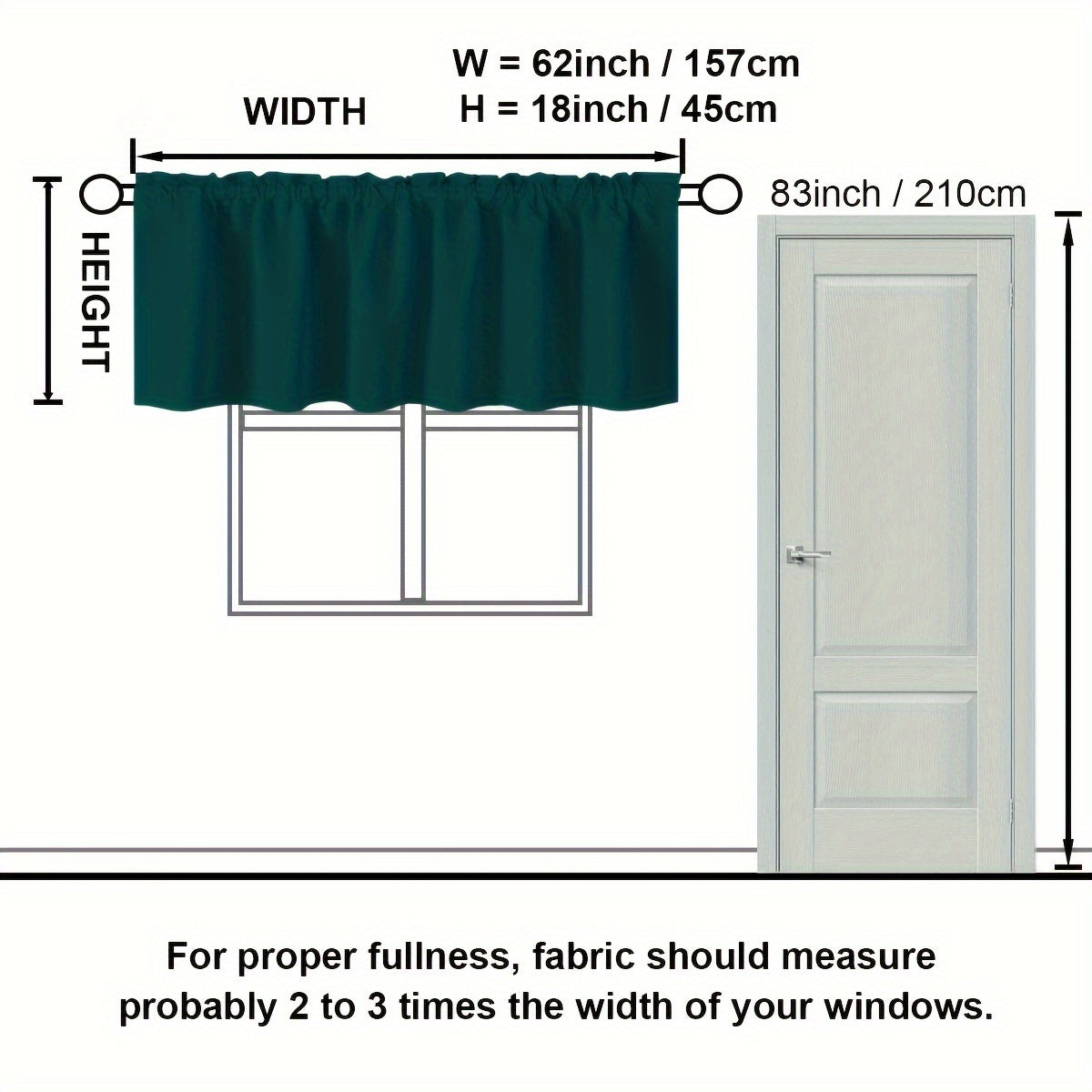 Blackout Heat Insulation Curtain Rod for Kitchen Living Room Bedroom Home Decor