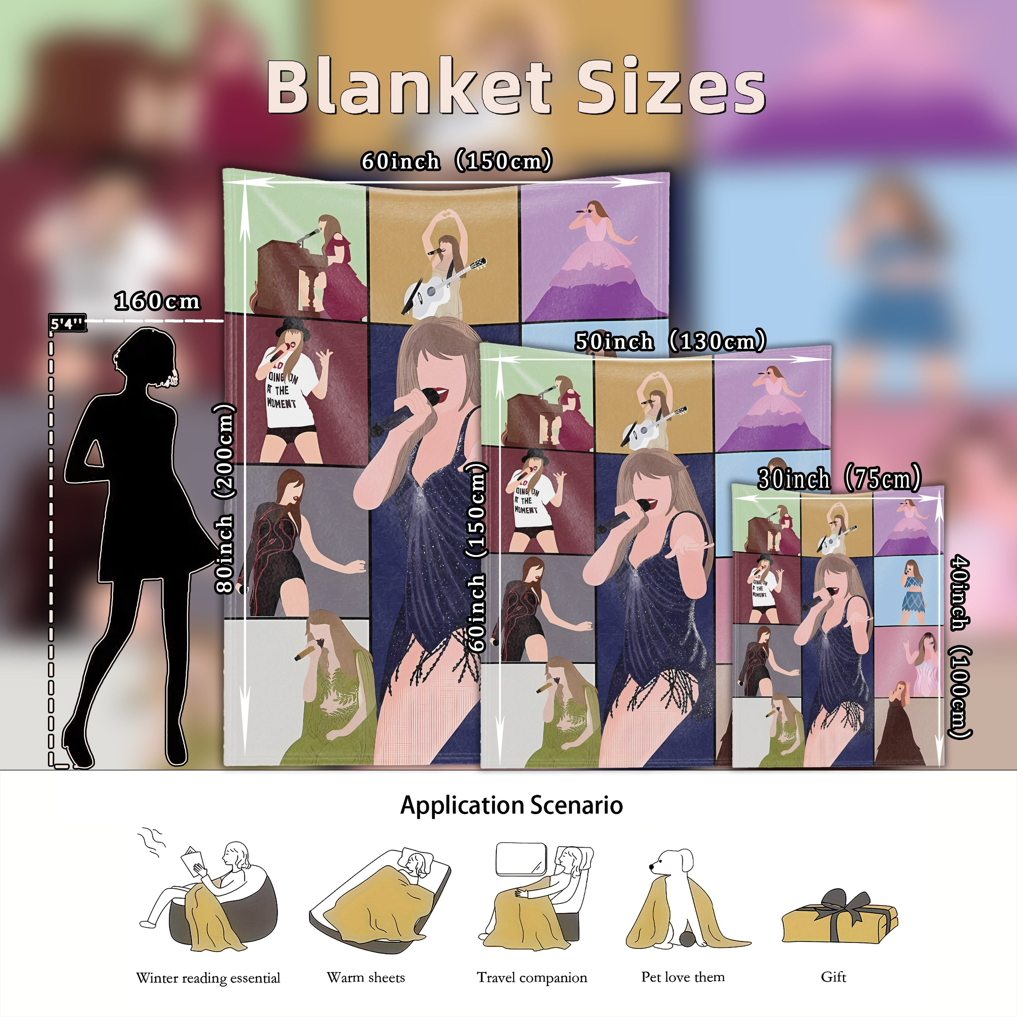 Eng yaxshi tanlov: Musiqa sevuvchilar uchun flanel ko'rpa - Ko'p maqsadli uyqu shali, tozalash oson, dog'ga chidamli, musiqa ixlosmandlari uchun yil davomida mukammal sovg'a