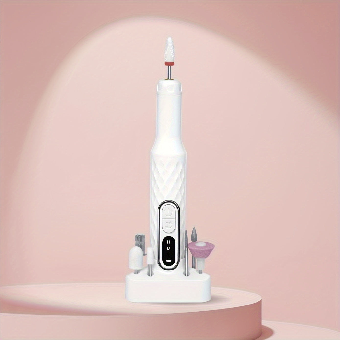 Sunhill Quiet Nail Polish Grinder Kit с 12 насадками, перезаряжаемый через USB, портативный и бесшумный, идеально подходит для женского маникюра | Тихая работа | Компактный дизайн, средство для снятия лака