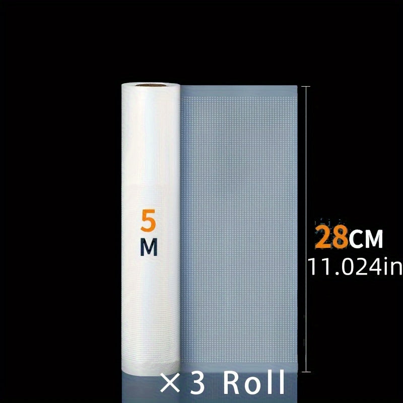 Food-Grade Vacuum Seal Bags, Microwave Safe, Reusable Storage for Kitchen