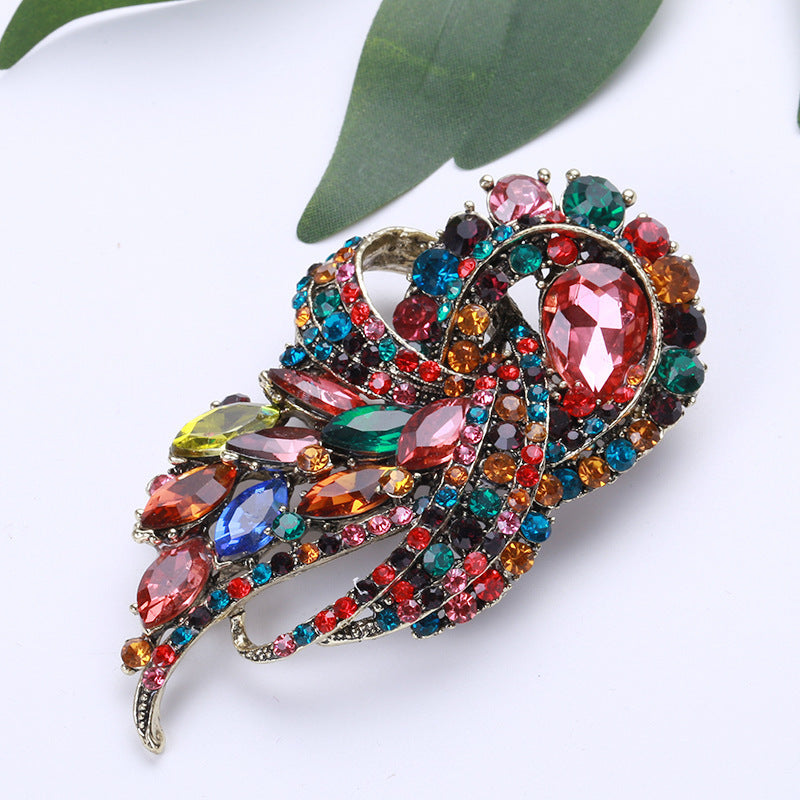 Сногсшибательный набор брошей с стразами - Яркий и роскошный, идеален для свадеб и особых случаев, отличный подарок на День святого Валентина для особенного человека