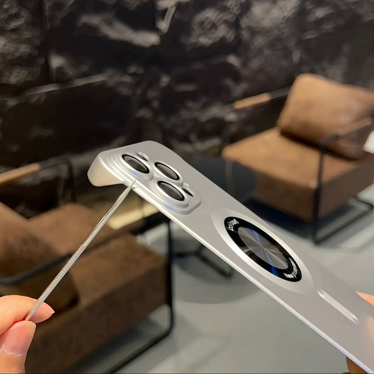 Ultra-Thin Frosted Phone Case with Built-In Lens Protection for iPhone 12 to 16 Pro Max