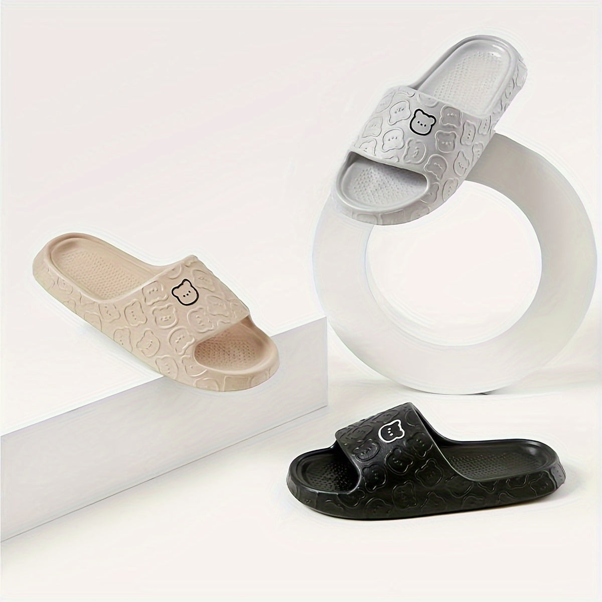 Yumshoq, nafas oladigan, yopishmaydigan, barcha mavsumlar uchun EVA erkaklar va ayollar uchun qiziqarli multfilm ayiqlari shlyapkalari