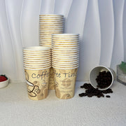 50-100 Disposable 8oz Paper Cups Hot Drink Food-Grade for Coffee Juice Water