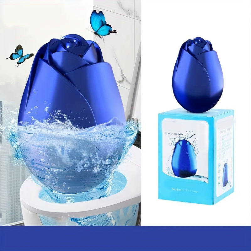 Flower-Shaped Toilet Bowl Cleaner with Deodorizing and Stain Removal