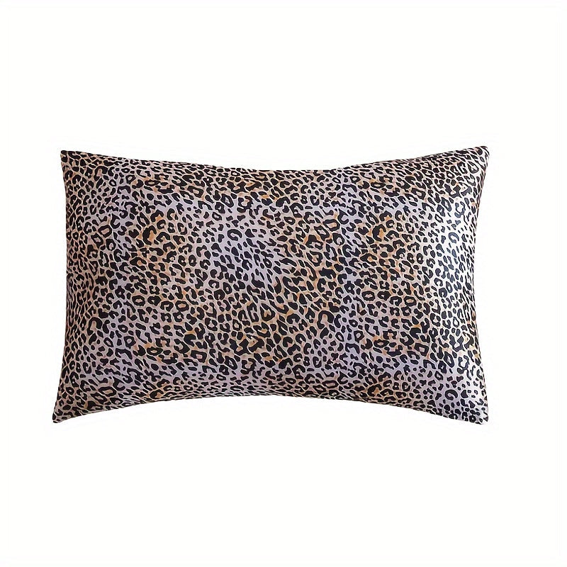 Satin Pillowcase with Digital Floral Design, Soft, Stain-Resistant Bedding for Women